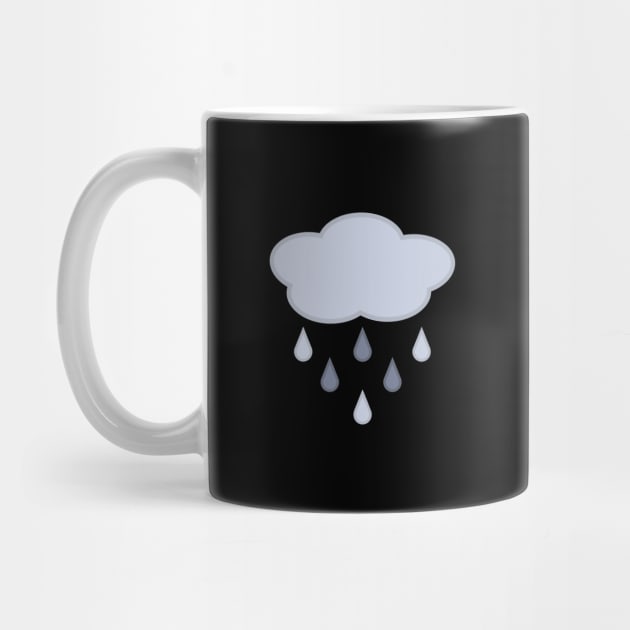 Rainy Day Rain Cloud in Black by Kelly Gigi